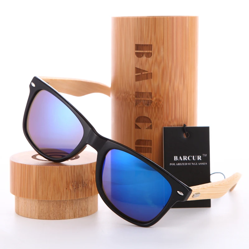 BARCUR Polarized Bamboo Sunglasses Men Women BC4175 BARCUR Polarized Bamboo Sunglasses Men Women BC4175