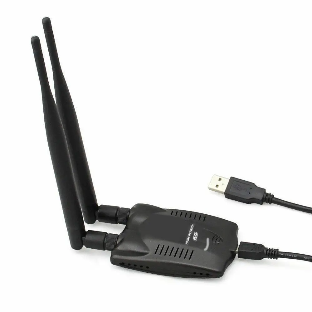 3000 МВт высокой мощности сигнала USB беспроводной wifi адаптер 2 антенны 802.11bgn 150 Мбит/с