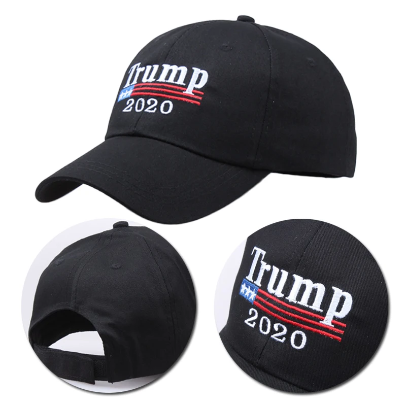 Новинка Trump 2020 вышитая однотонная Snapback Повседневная Регулируемая летняя