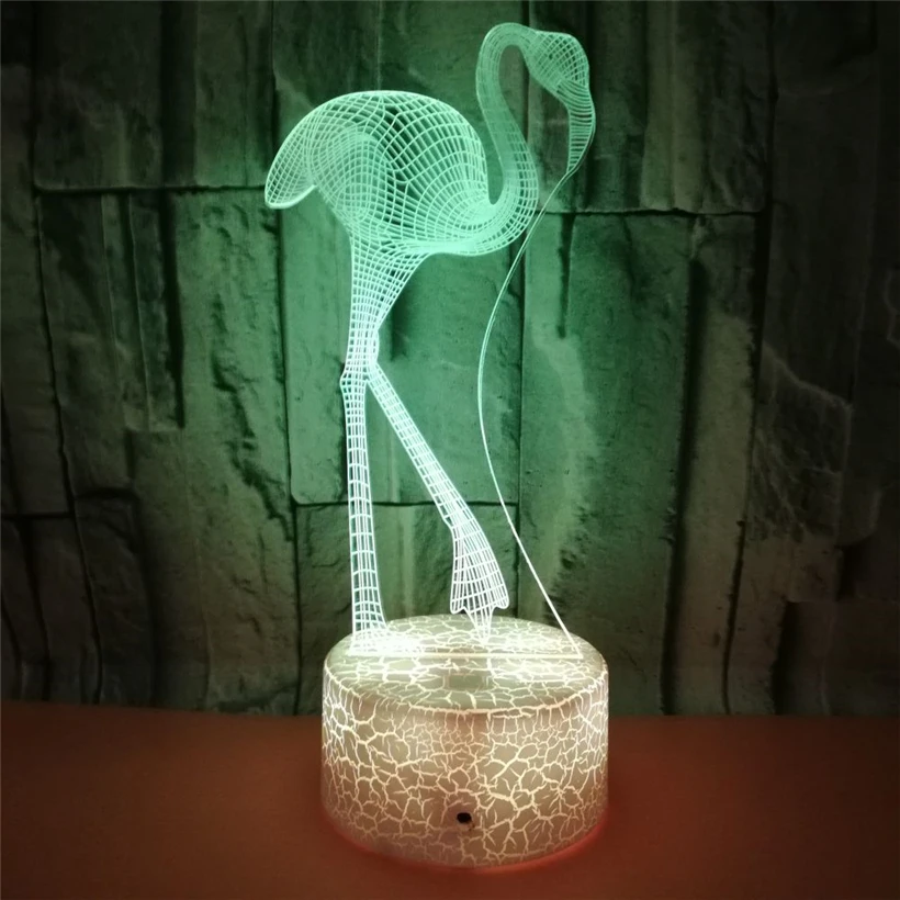 Flamingo 3D night light (4)