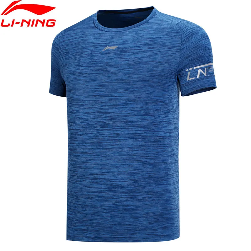 

Li-Ning Men's Training T-shirt Breathable 100% Polyester Regular Fit LiNing Sports Tees Tops T-shirts ATSN205 CJAS18