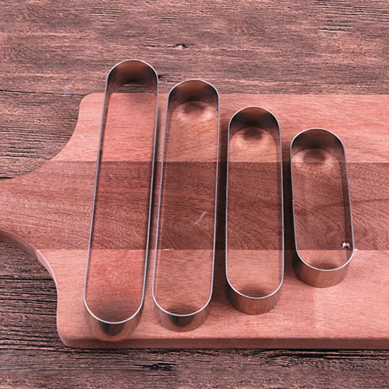 

Stainless Steel Oval Cake Ring Metal Tart Rings 4 size for option
