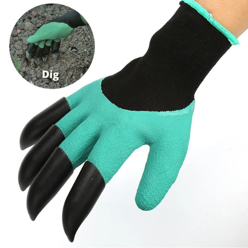 Garden Gloves With Fingertips Claws Quick Easy to Dig and Plant Safe for Rose Pruning Gloves Mittens Digging Gloves Garden tools Garden Gloves With Fingertips Claws Quick Easy to Dig and Plant Safe for Rose Pruning Gloves Mittens Digging Gloves Garden tools