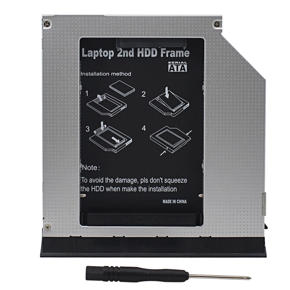 Адаптер TISHRIC Caddy 9 5 Sata для Dell Latitude Inspiron E6320 E6420 E6520 E6330 E6430 E6530 2nd Hdd SSD чехол Optibay|Корпус
