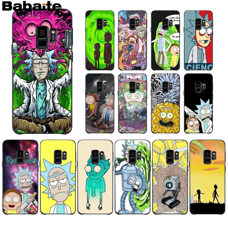 

Babaite rick and morty Pattern TPU Soft Phone Accessories Cell Phone Case for Samsung S9 S9 Plus S8 S8plus S7 S6 S5 Mobile Cases