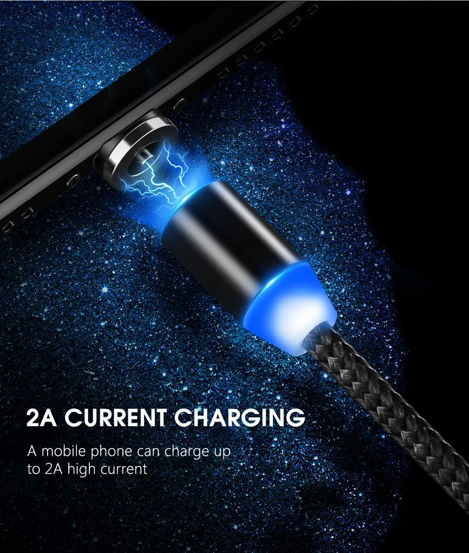 NOHON Magnetic Charging Cable 8 Pin For iPhone XS MAX XR X Samsung Xiaomi 8 9 Android Micro USB Type C Phone Charge Cables 1 (3)