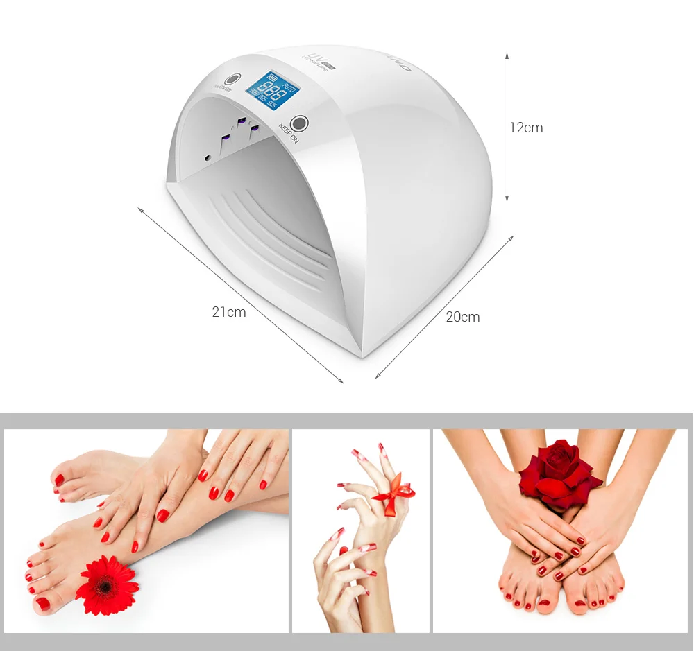 UV 3Plus 60W 27 LEDs UV LED Manicure Tool Curing Nail Gel Dryer Lamp