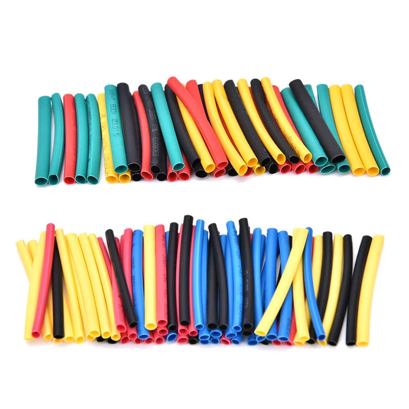 328Pcs/lot Assorted Heat Shrink Tube 5 Colors 8 Sizes Tubing Wrap
