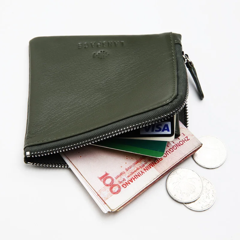 Мужские кошельки LANSPACE ручной работы Брендовые повседневные на молнии|zipper purse|wallet
