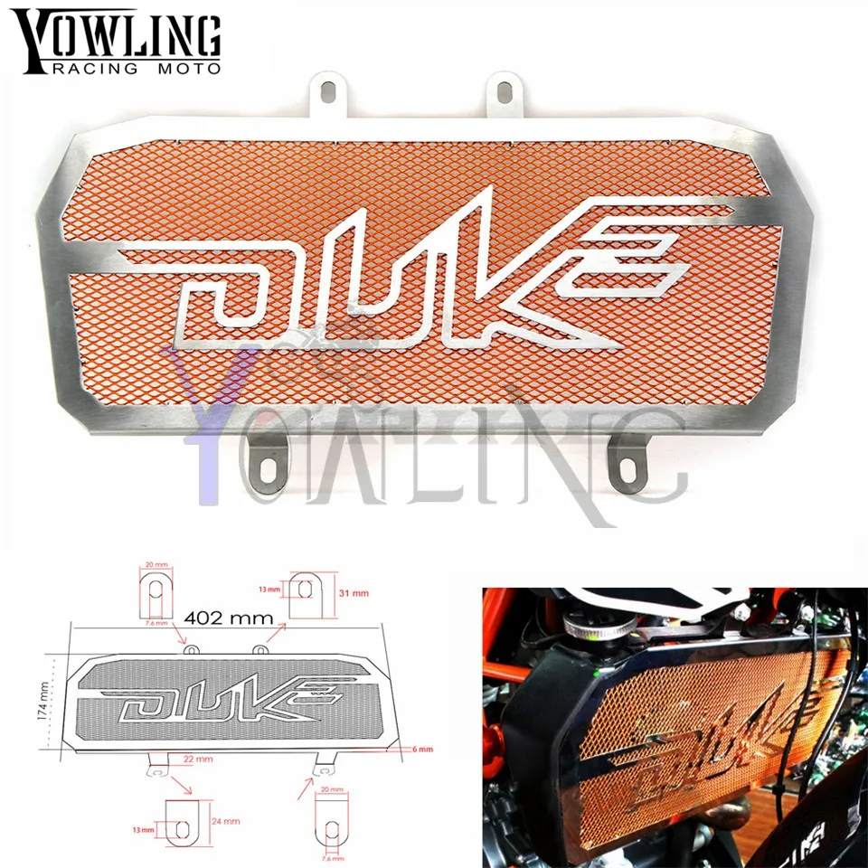FOR duke 300/200 Motorcycle Accessories Radiator Grill Guard Cover Protector For Ktm Duke 200 300 motocross Performance parts