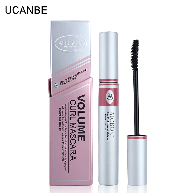 

1x Black ink Alobon Cosmetic 3d Fiber Lashes Mascara Individual False Eyelashes Extension Colossal Mascara Volume Express Makeup