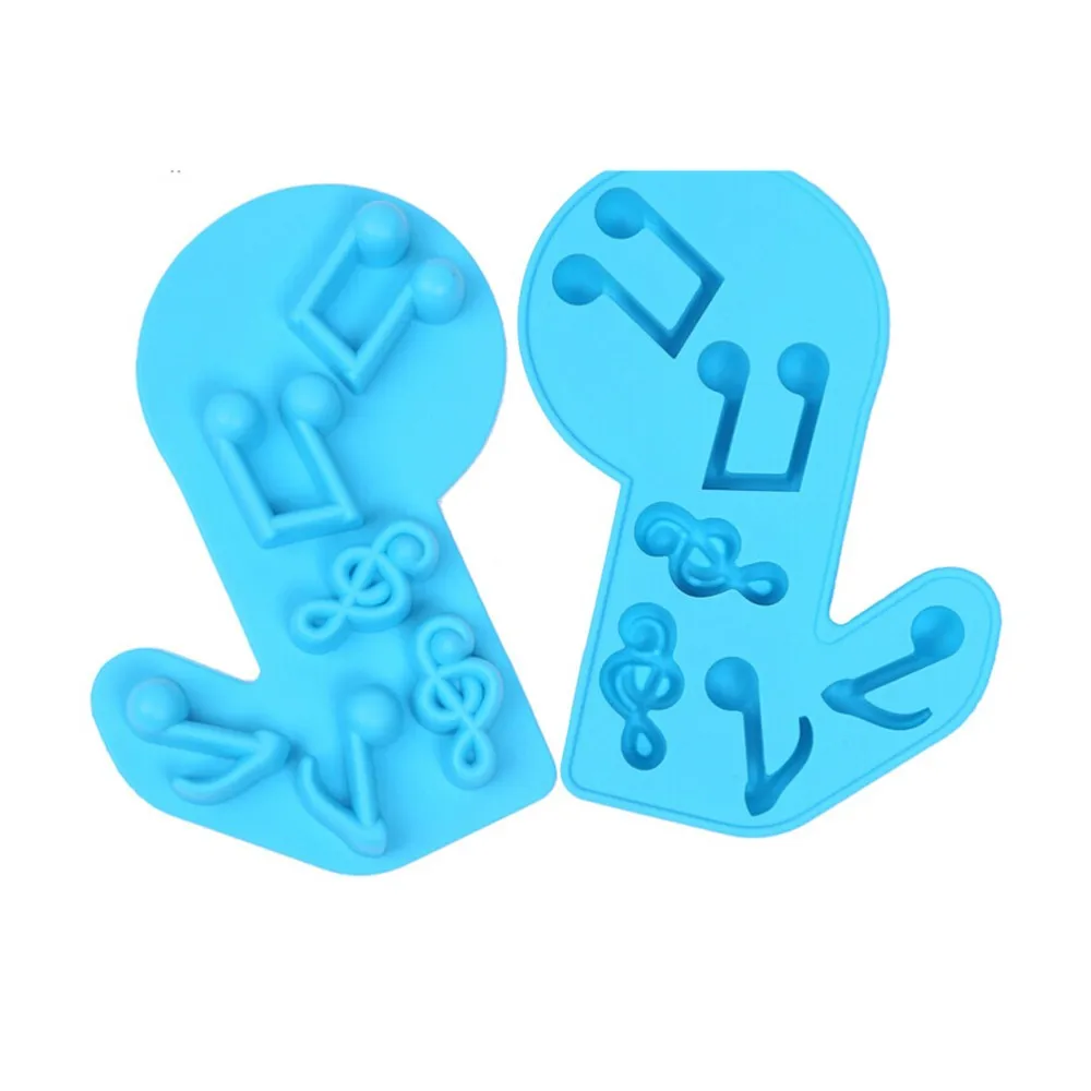 3D DIY Ice Cube лоток Мыло Playdough Инструменты формы Игрушечные лошадки разные цвета 1 шт. ноты Форма силиконовые Playdough формы Игрушечные лошадки