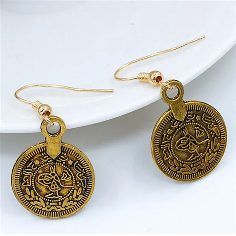 New Mode Style Fashionable Jewelry Dangle Drop Fashion Earrings Coin Ethnic Bohemian Retro Earring For Women Gifts | Украшения и