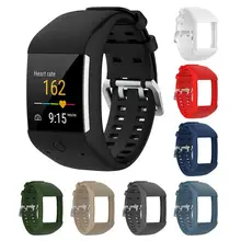 25 мм сменный ремешок для наручных часов, ремешок на запястье удобные силиконовые 8 цветов ремешка для часов для Полар-флиса M600 браслет для смарт-часов 1 шт. J3