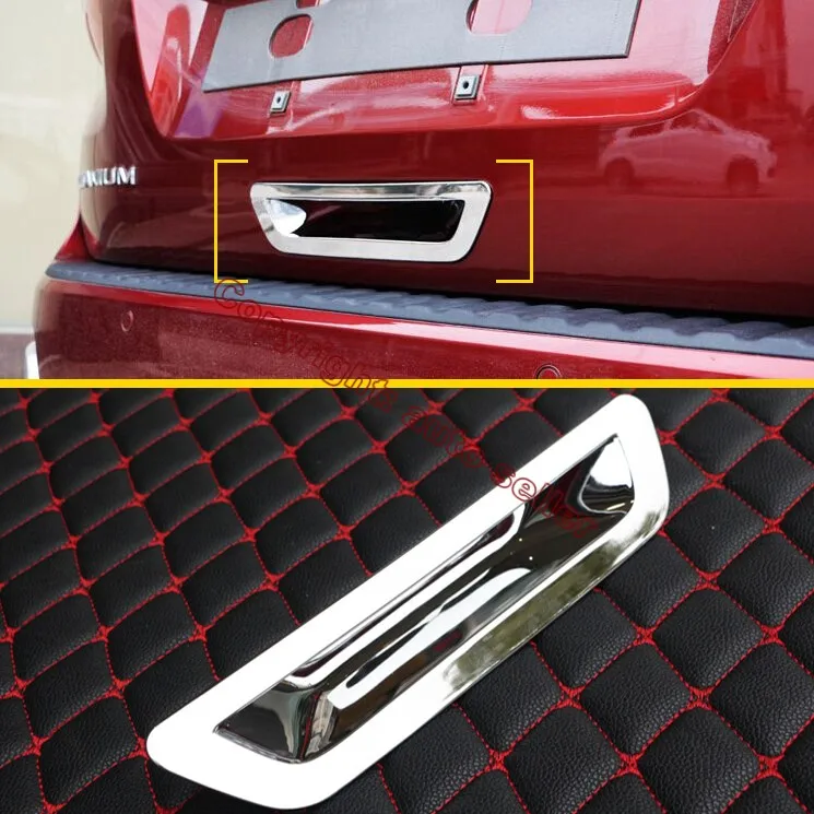 ABS Chrome Rear Trunk Door Handle  Cover Trim For Ford  