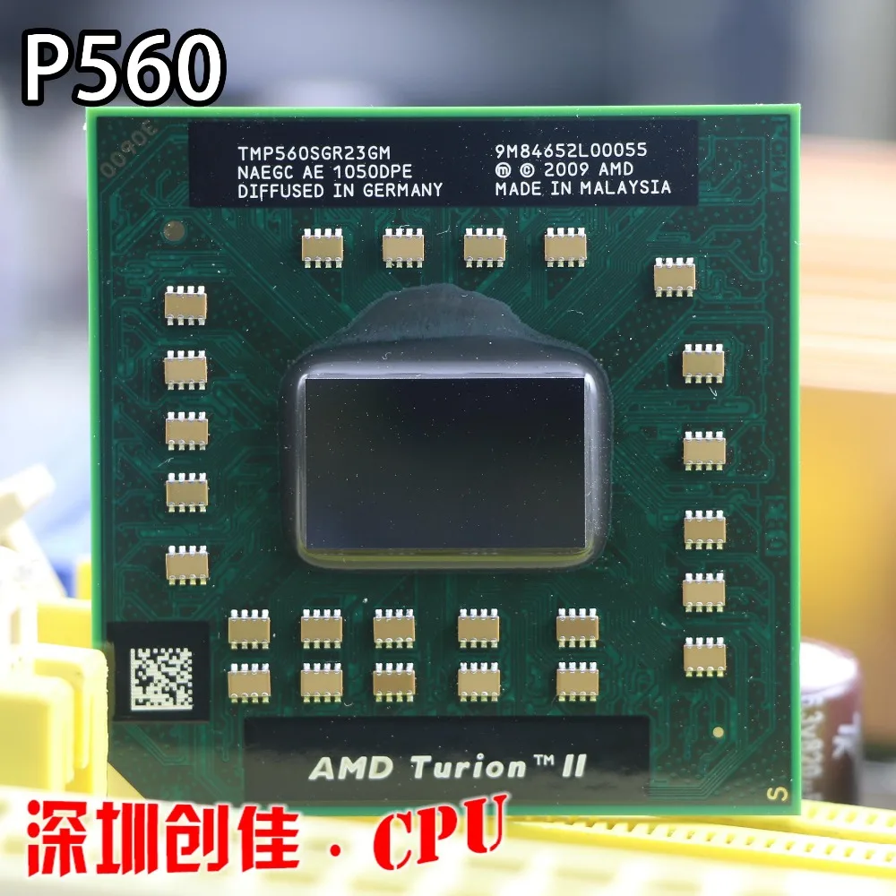 AMD Turion II двухъядерный мобильный p560-tmp560sgr23gm 2,5G 2M 25W P560 ноутбук процессор P