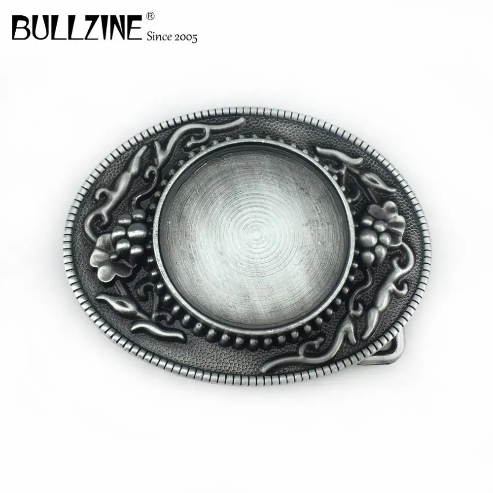 

Bullzine retro heavy zinc alloy blank DIY cowboy jeans gift belt buckle FP-03711-5 for 4cm width snap on belt drop shipping
