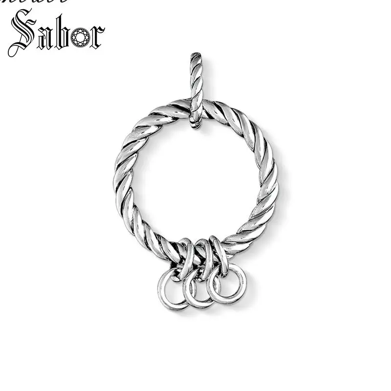 

Charm Carrier Rope Look Punk Gift For Women & Men, Female Vinage Fashion 925 Sterling Silver Fashion Jewelry Wholesale thomas