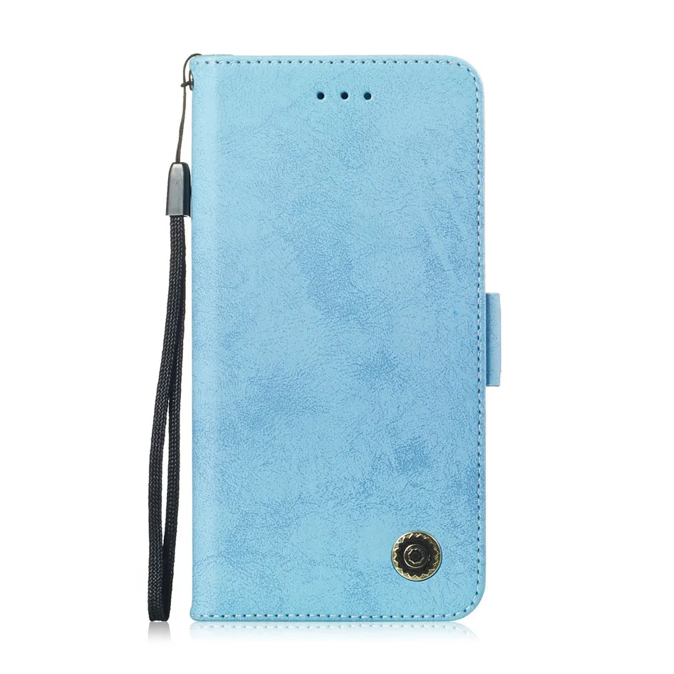 Чехол для samsung Galaxy S7 край S8 S9 S10E S10 Plus Note 9 A3 A5 J3 J5 J7 Чехол-книжка с карманом для карт чехол для телефона чехол в деловом стиле DP26G - Цвет: Sky Blue