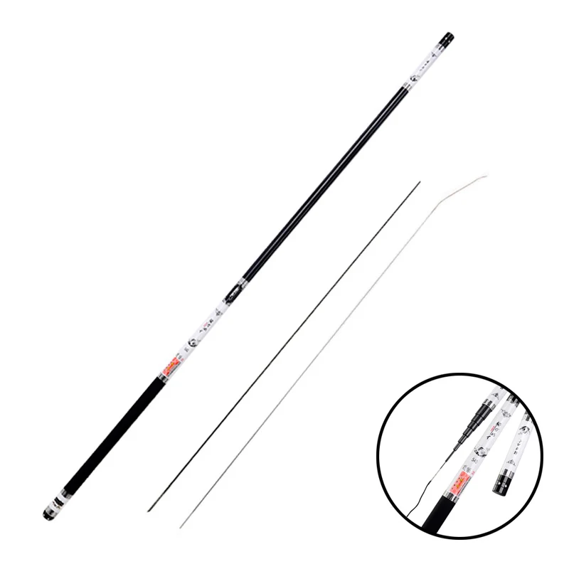 

2.7M-9.0M Hand Fishing Rod High Carbon Fishing Rod Portable Ultra-light Pole Super Hard 28 Tonal Carp Rod Olta Spare tip B298