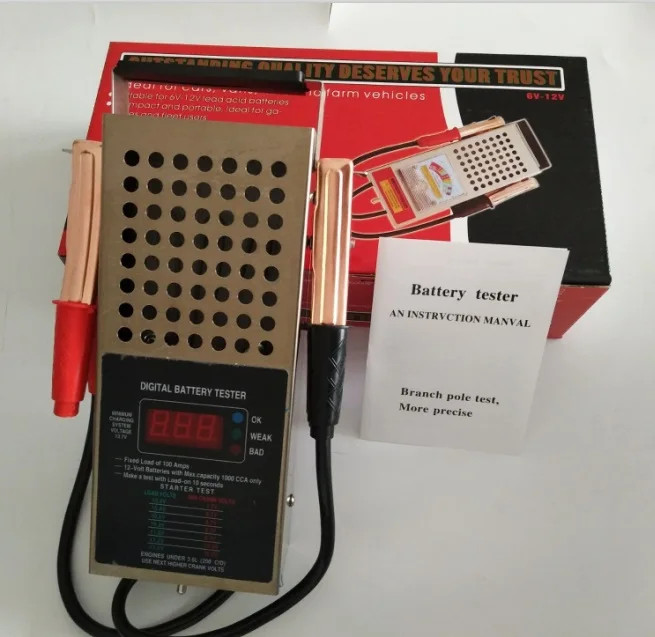 Portable 6V12V Automotive Car font b Battery b font Tester Charger Alternator font b Battery b
