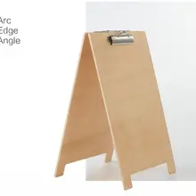 Деревянный стенд для меню бумажный Ценник Дисплей столешница список заказ знак держатель этикеток с зажимом деревянная доска двухсторонняя фото клип стойка