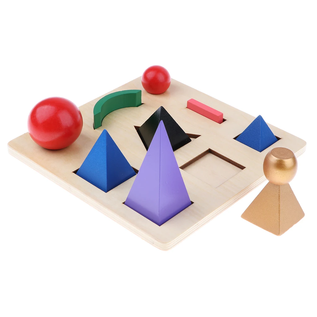 Montessori Language Material - Solid Grammar Symbol with Cut-Out Tray Kids Early Development Teaching Aids Wooden Toddlers Toy