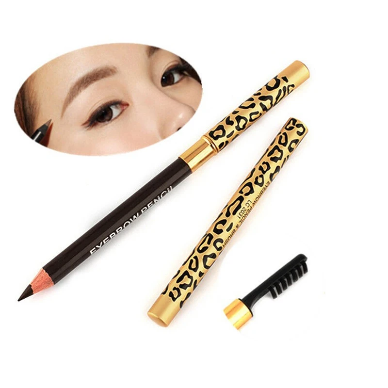 

Brand Double-ended Natural Eyebrow Pencil With Brush Makeup Waterproof Quick Dry Long Lasting Brows Durable Smooth Eyes