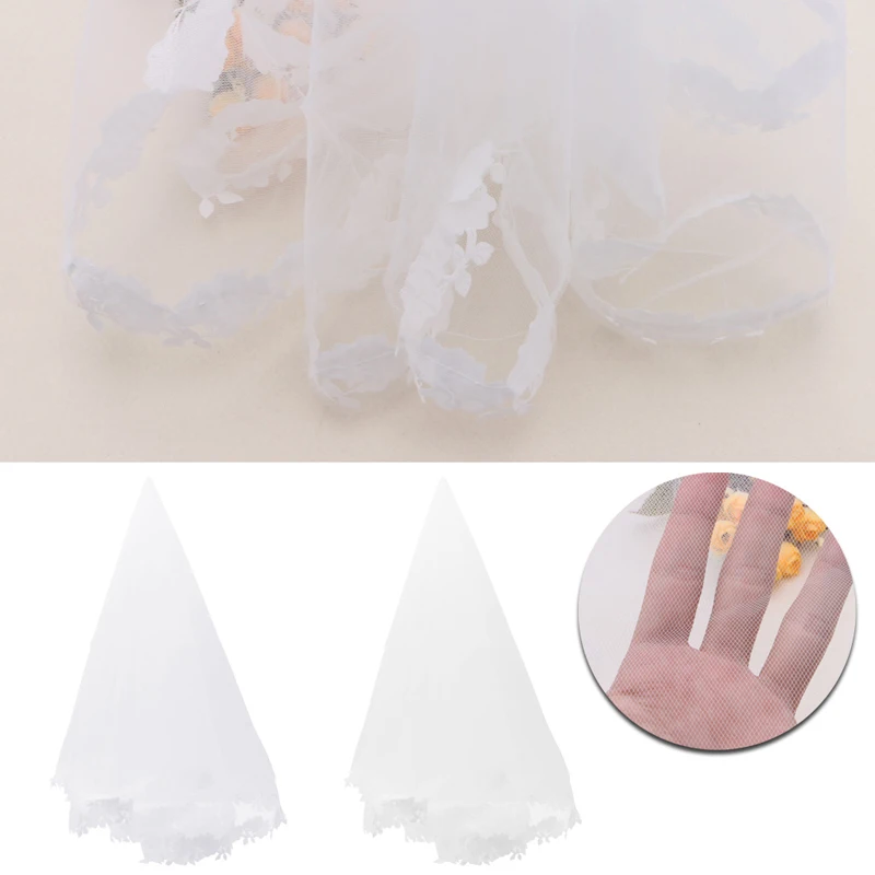 

Cathedral Flower Lace Edge Bride Wedding Bridal Long Veil Accessories Romantic