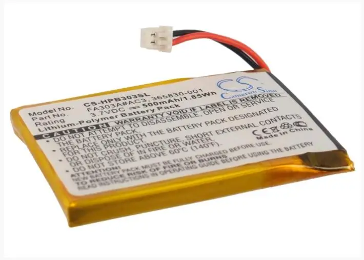 

Cameron Sino 500mAh battery for HP Bluetooth Stereo Headphones 365830-001 FA303A#AC3 FA303A#AC3-NR Wireless Headset Battery