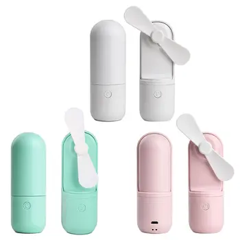 

Intelligent Cartoon Capsule Fan Mini Portable Handheld USB Charging Fan Multifunction Air Cooling Fan Cooler for Outdoor Travel