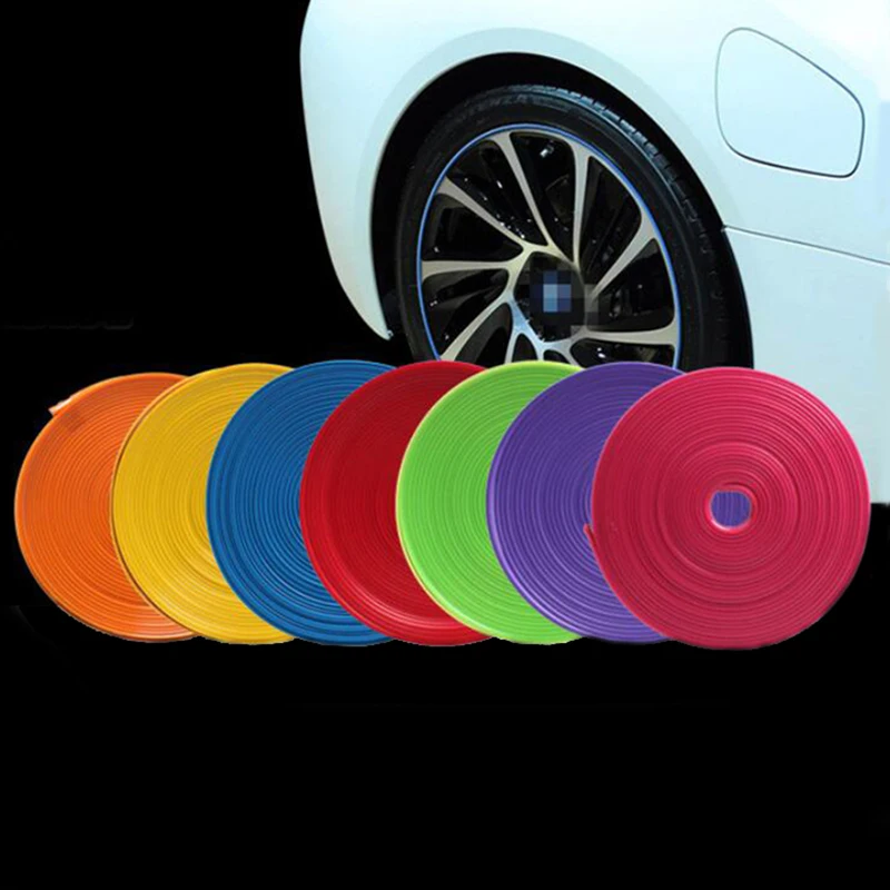 Диски на машину. Резинки для ободов на колеса. Наклейки на обод диска автомобиля. Протектор дисков. Декоративная полоска для шын.