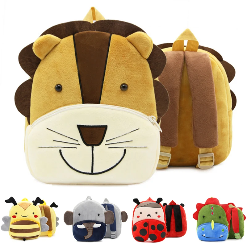 

Laamei Children Cute Cartoon Animal Backpacks For Baby Girls Boys Kids Toddler Schoolbag Lion Bee Bookbag Toys School Bags