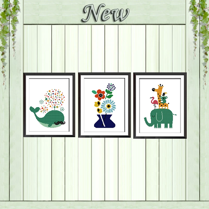 

The girl is water the trees painting counted printed on canvas DMC 14CT 11CT chinese Cross Stitch Needlework Set Embroidery kits