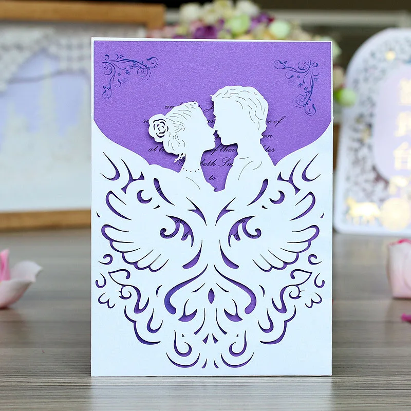 Distinctive Laser Cutting Wedding Invitations