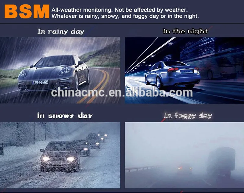 24 GHZ Microwave Automotive Radar Blind Spot Monitor Side Assist System fit for every vehicle-2