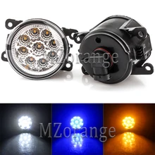 Buy 2pcs Fog Lamp Led Fog Lights Assembly Fog Light Super Bright For Renault Duster Megane Fluence Koleos Kangoo Thalia 2003-2015 Free Shipping