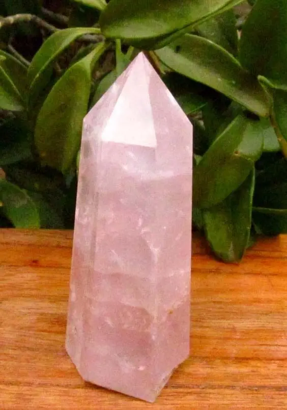 

6818+++320g long AAA NATURAL ROSE QUARTZ CRYSTAL POINT Healing