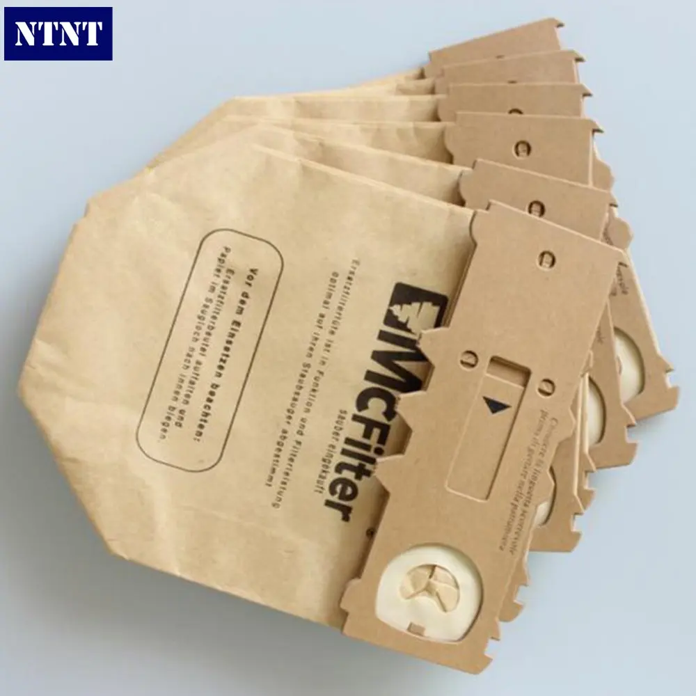 

NTNT 6 PCS/LOTFor VORWERK For KOBOLD VK130 VK131 Paper dust bag suitable Vacuum Double Lined Micro Fibre Filter Dust Bag