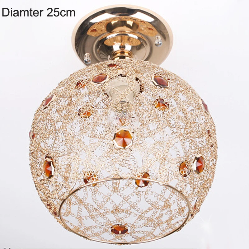 New Arrival Gold Ceiling light ! AC85 265V 3W,diamter 25cm Lighting