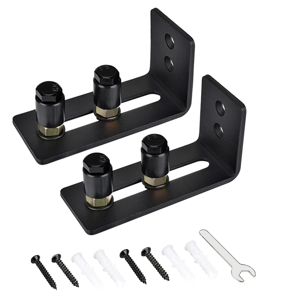 LHOME Stainless Steel Floor Guide Wall Mounted Adjustable Barn Door Hardware Accessories