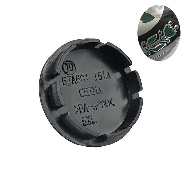 20pcs/lot 56mm Black silver Car Wheel Hub Caps Center Cover For Skoda