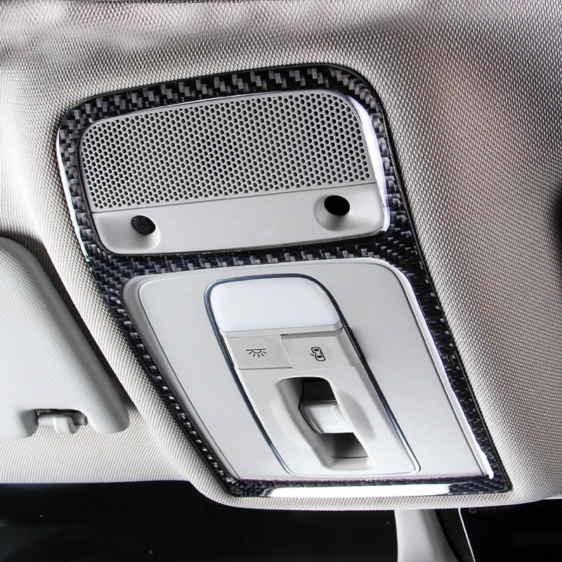 

Car styling For Audi A3 8V Carbon Fiber Interior Reading Lights Stickers Interior Decoration Covers for Audi A3 2014-2017