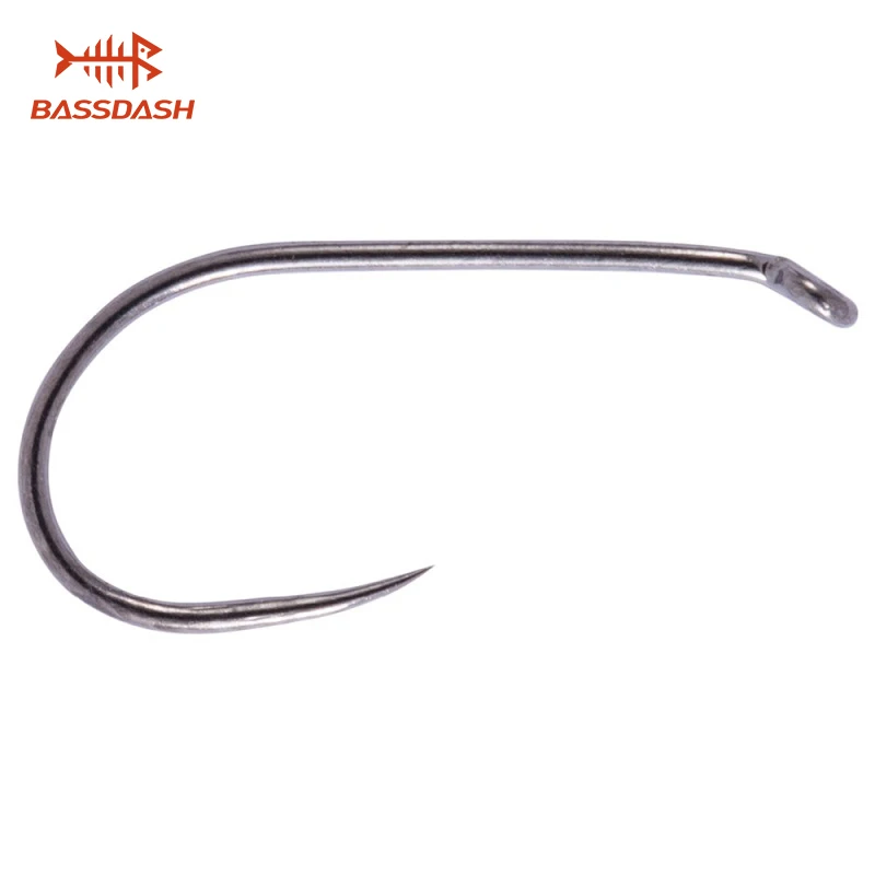 

Bassdash 30Pcs Barbless Dry Fly Hooks, High Carbon Steel Hooks Assortment