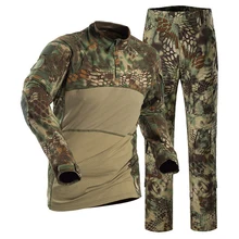 Боевая форма одежды для мужчин страйкбол военная одежда военная Маскировочная спецназ костюмы Пейнтбол куртки брюки без подкладок
