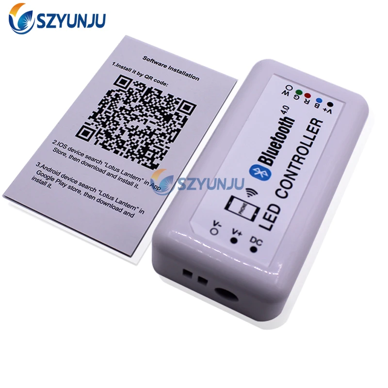Bluetooth управляемый контроллер RGBW DC 12-24 в беспроводной IOS/Android Bluetooth RGBW светодиодный контроллер для RGBWW/RGBW светодиодные полосы света