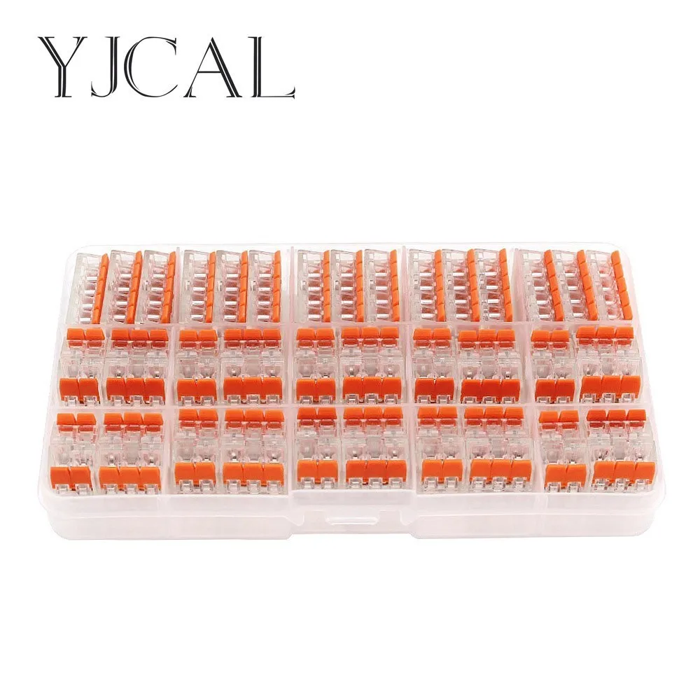 

WAGO 221- 412 413 415 55PCS/BOX Wire Butt Joint Connector Connector Clip Fast Insulation Terminal Block AWG 28-12