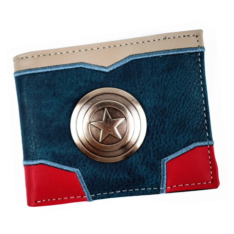 Дизайн Капитан Америка/Дэдпул/танос бумажник мужской короткий кошелек