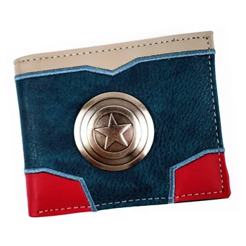 

New Design Captain America / Deadpool /Thanos Wallet Men's Short Wallet