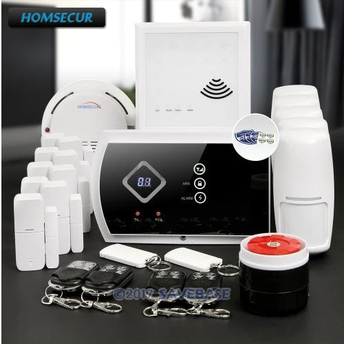 

HOMSECUR Wireless GSM SMS Autodial Home House Alarm System with IOS/Android APP